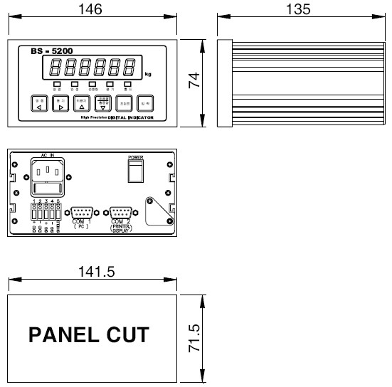 BS-5200稱重顯示儀表